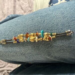 Misani Pageo 18k gold bracelet with pearls and turquoise